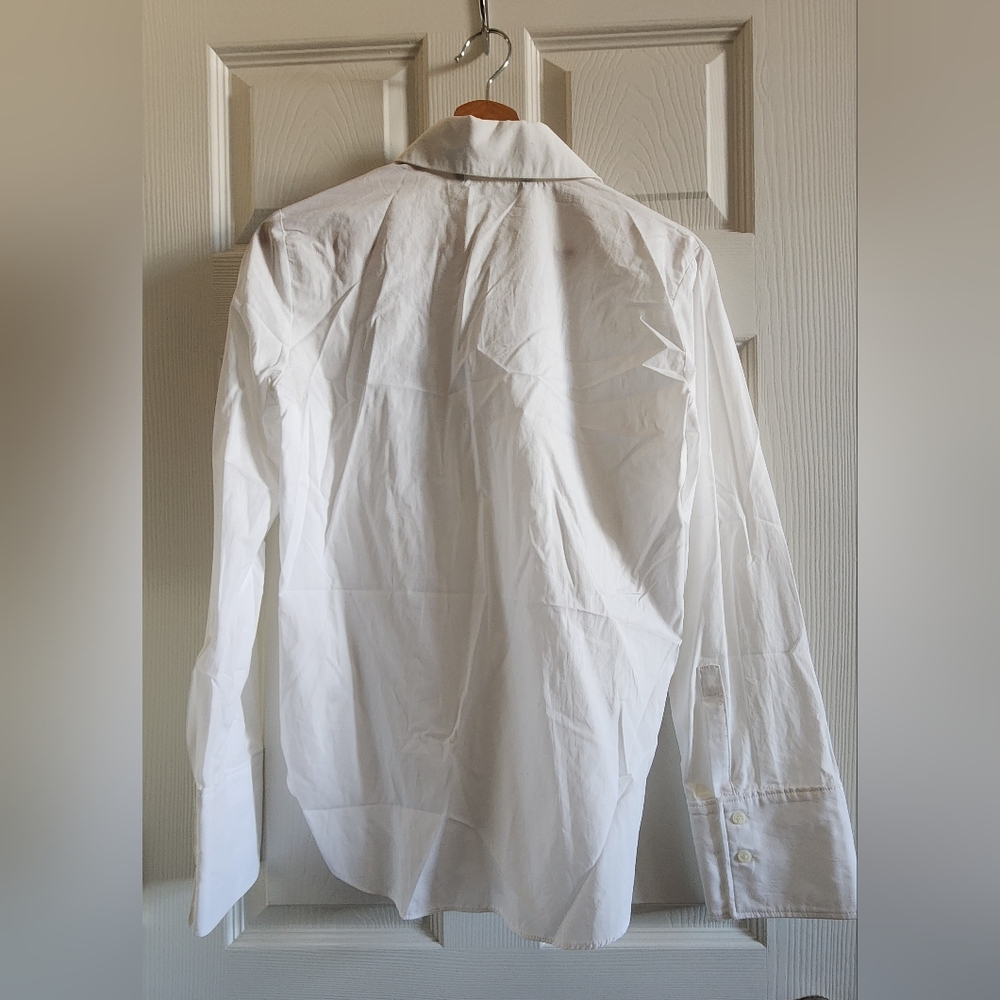 Zara Crisp White Button-Up Shirt - Picture 5 of 5